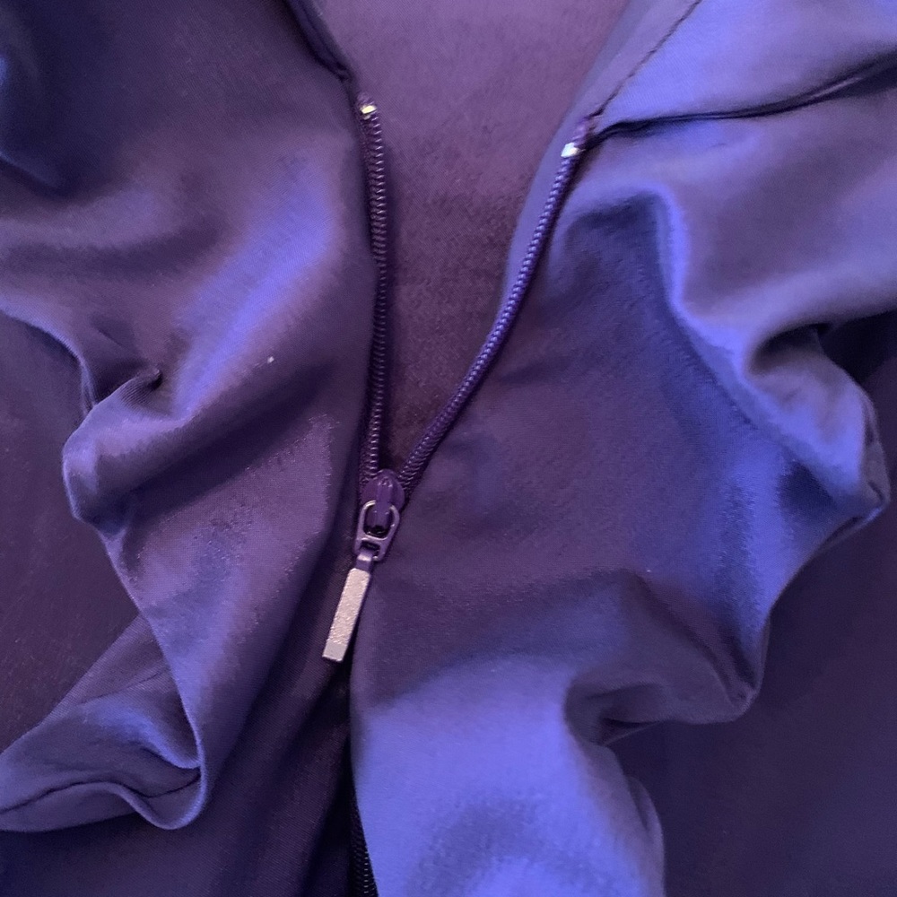 Joseph Ribkoff Purple Ruffled Blazer - Picture 4 of 5